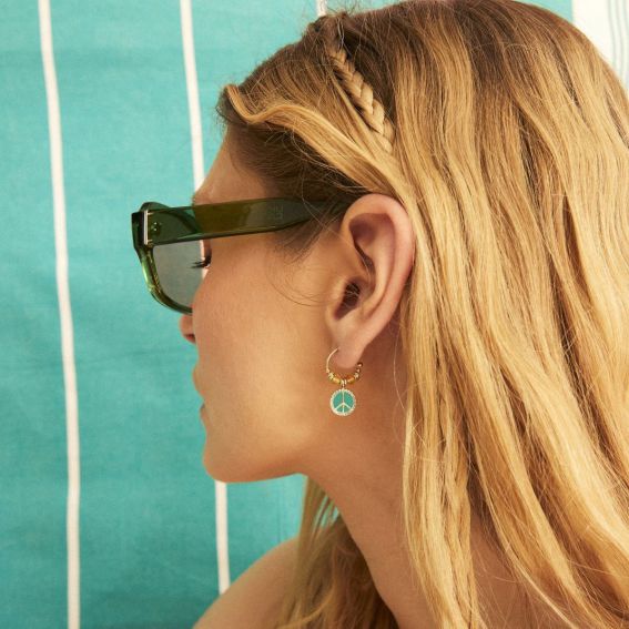 Boucles d'oreilles Hipanema Hayley Turquoise - Marque Hipanema