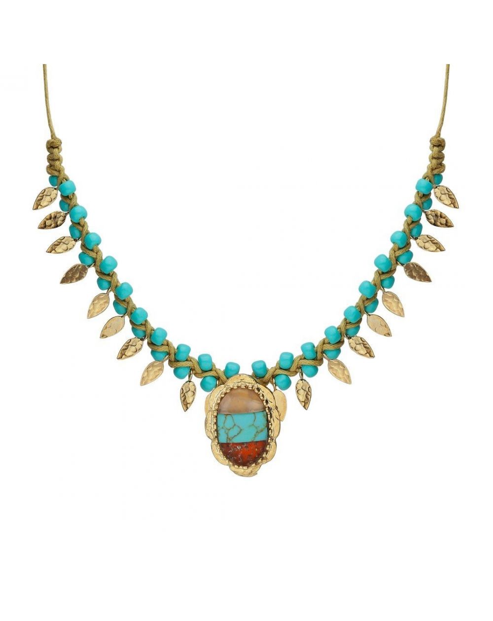 Collier Hipanema Chetumal Turquoise - Bijoux de marque Hipanema