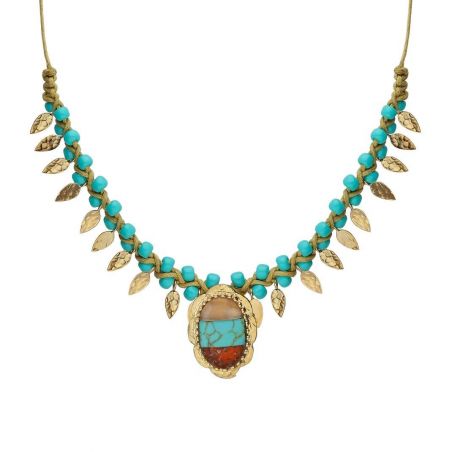 Collier Hipanema Chetumal Turquoise - Bijoux de marque Hipanema