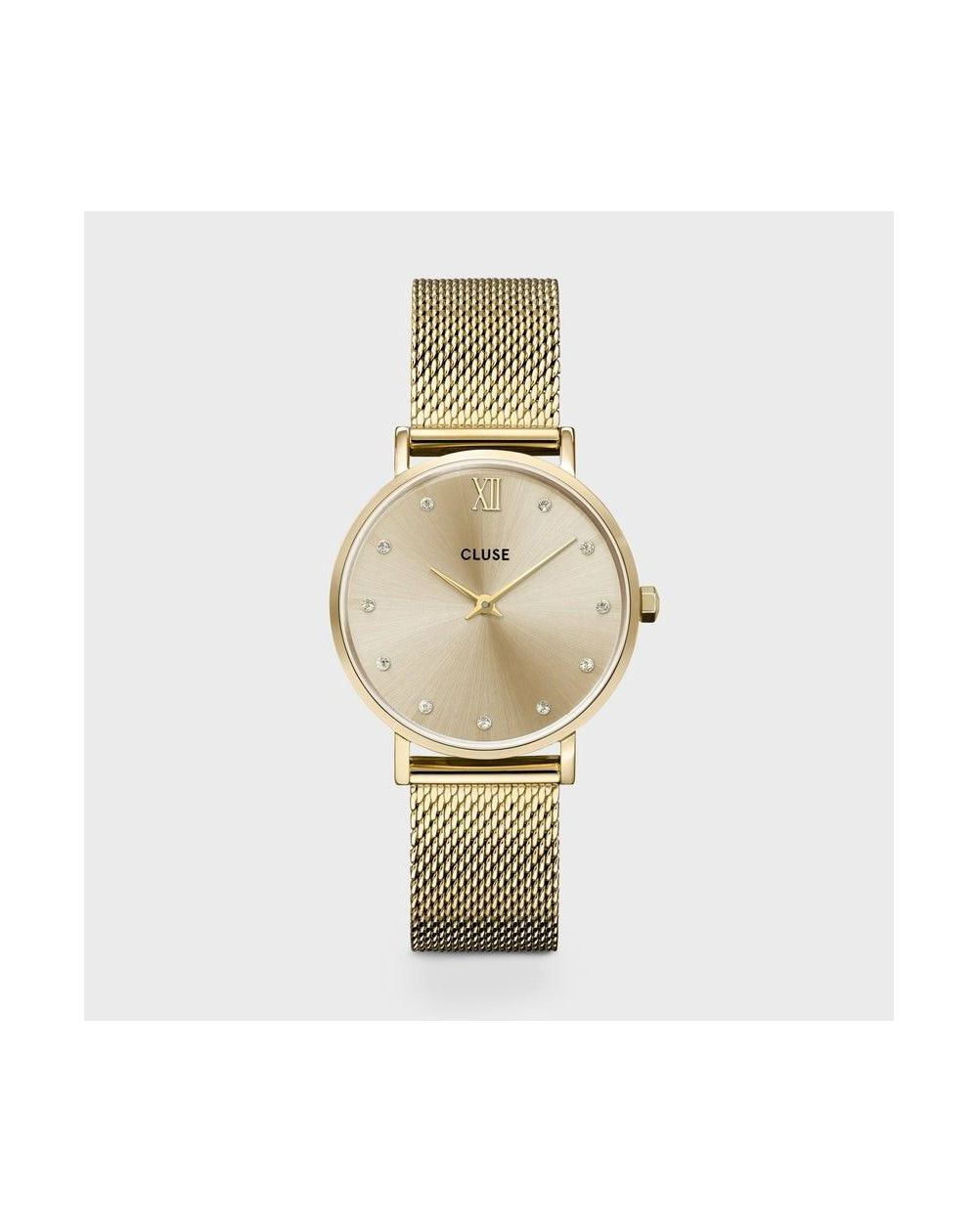 Montre CLUSE CW10205 - Minuit Mesh Crystals Full Gold