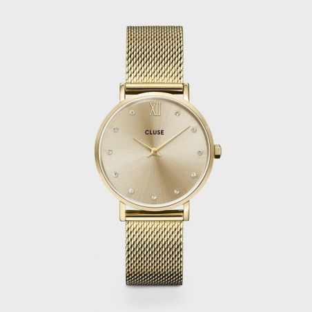 CLUSE horloge - Triomphe Steel White Pearl, zilverkleurig