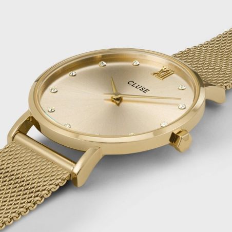 CLUSE Watch - Triomphe Steel White Pearl, Silver Color