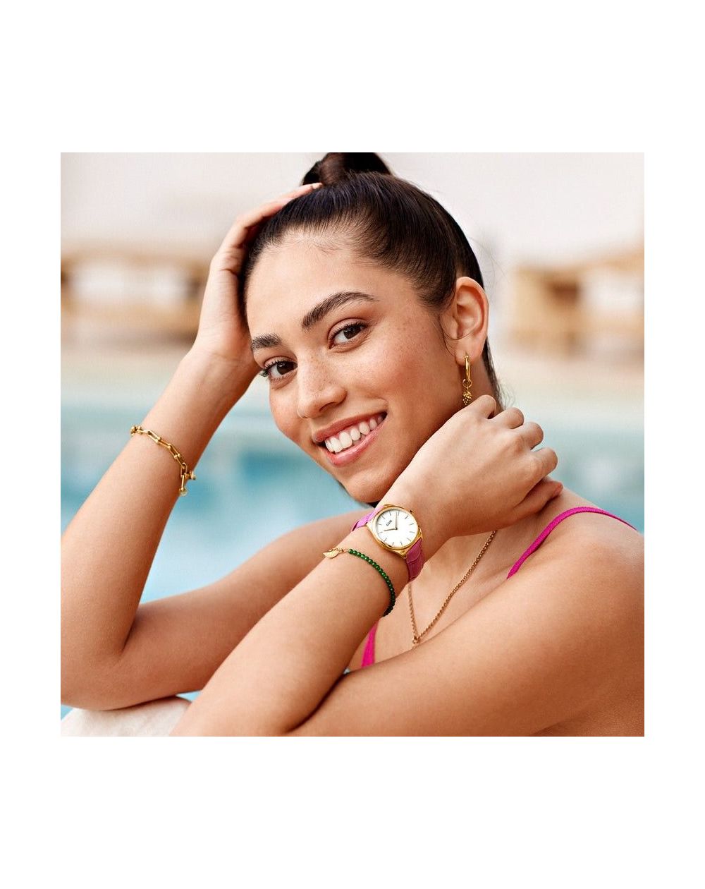 CLUSE Watch - Triomphe Steel White Pearl, Zilver - CW0101208013