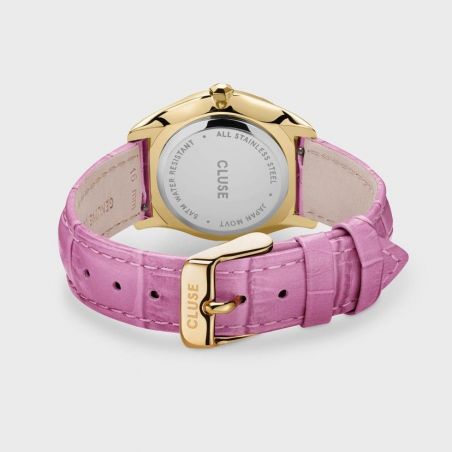 Montre CLUSE CW11213 - Féroce Petite Leather Croco Pink Gold