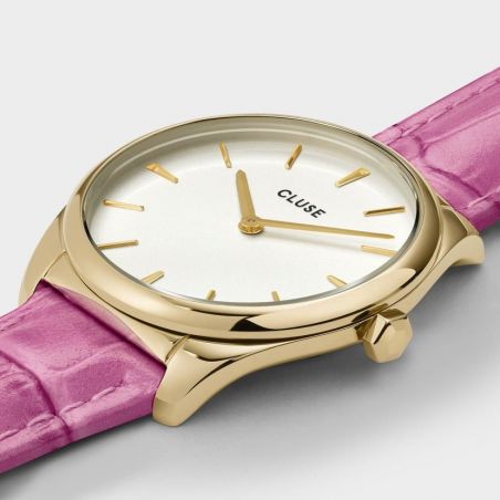 CLUSE horloge - Triomphe Steel White Pearl, zilverkleurig