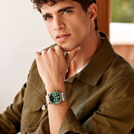 Montre CLUSE CW20803 - Vigoureux Chrono Steel Green Silver