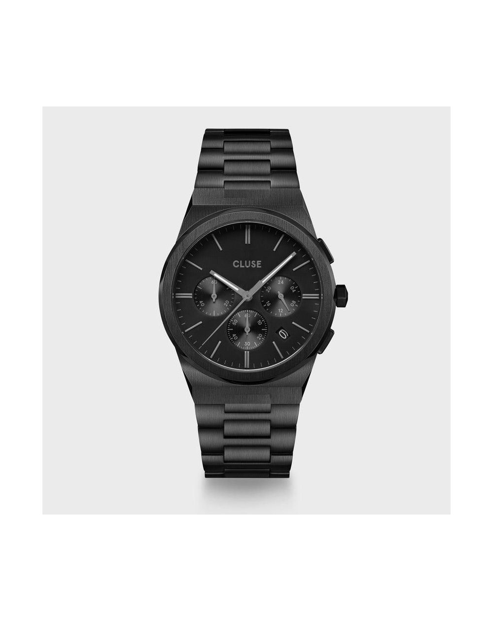 Montre CLUSE CW20803 - Vigoureux Chrono Steel, Full Black