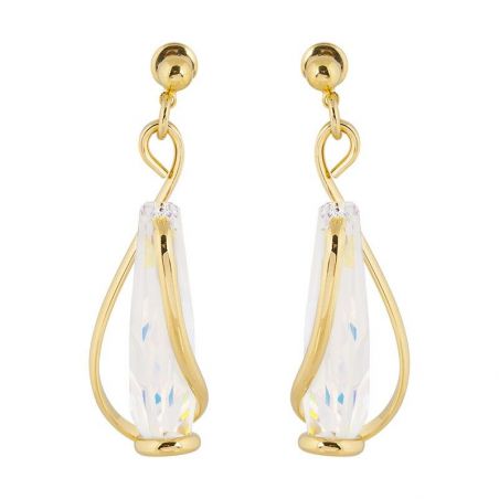 Boucles d'oreilles Andrea Marazzini - Cristal Swarovski Stalattite AB Courtes