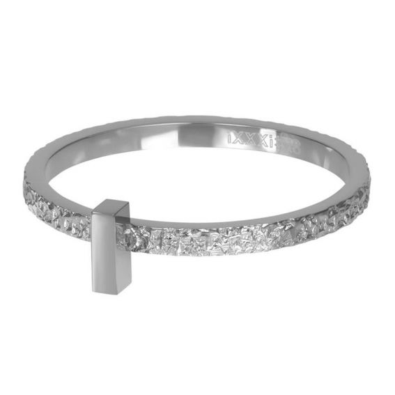 Abstract Rectangle 2mm argenté - R06305-03 - Bijoux de marque iXXXi