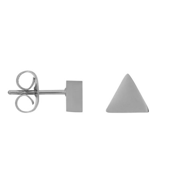 Perceuses iXXXi Abstract Triangle argentées - Boucles d'oreilles