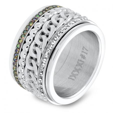 Anneau recouvrant iXXXi chaine courbée- Bague de marque iXXXi