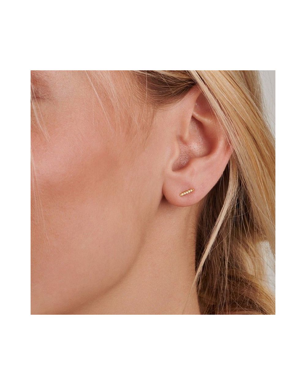 Twinkle earring (1 piece) - 3 diamonds
