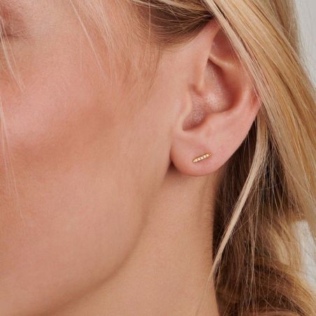 Boucle d'oreille Awake 5 diamants - Bijoux en argent