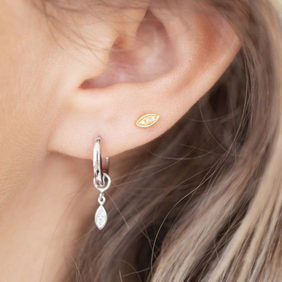 Love Always earrings (1 unit) - 8 diamonds