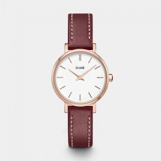 Montre CLUSE - Boho Chic Petite Leather Dark Red - CW10504