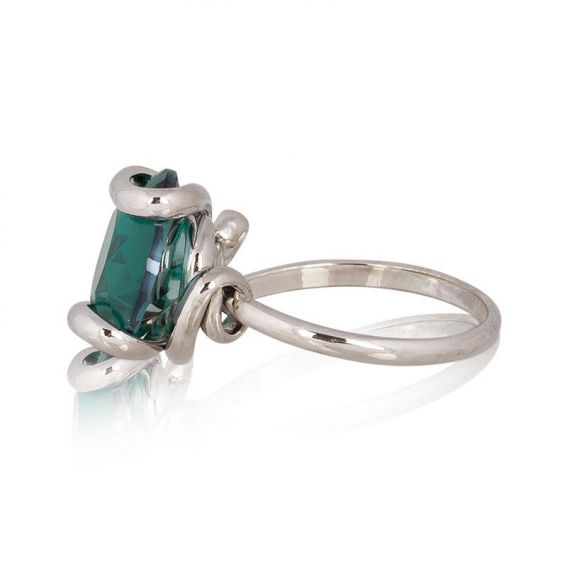 Ring Marazzini Swarovski Crystal Oval Light Turquoise