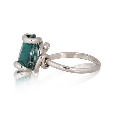Ring Marazzini Swarovski Crystal Oval Light Turquoise