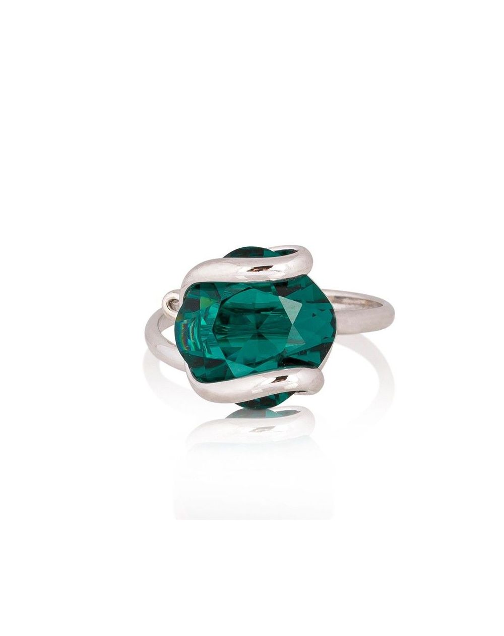 Ring Marazzini Swarovski Crystal Oval Light Turquoise