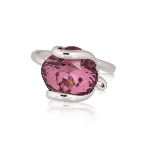 Ring Marazzini Swarovski Crystal Oval Light Turquoise