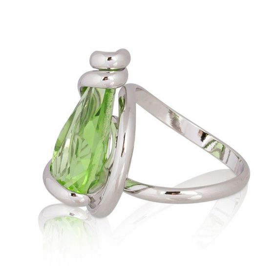 Ring Marazzini Swarovski Kristal Ovaal Licht Turkoois