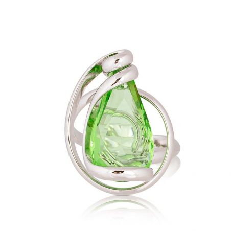 Ring Marazzini Swarovski Kristal Ovaal Licht Turkoois