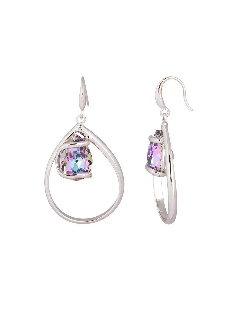 Swarovski Kristallen Mini Spike AB Oorbellen