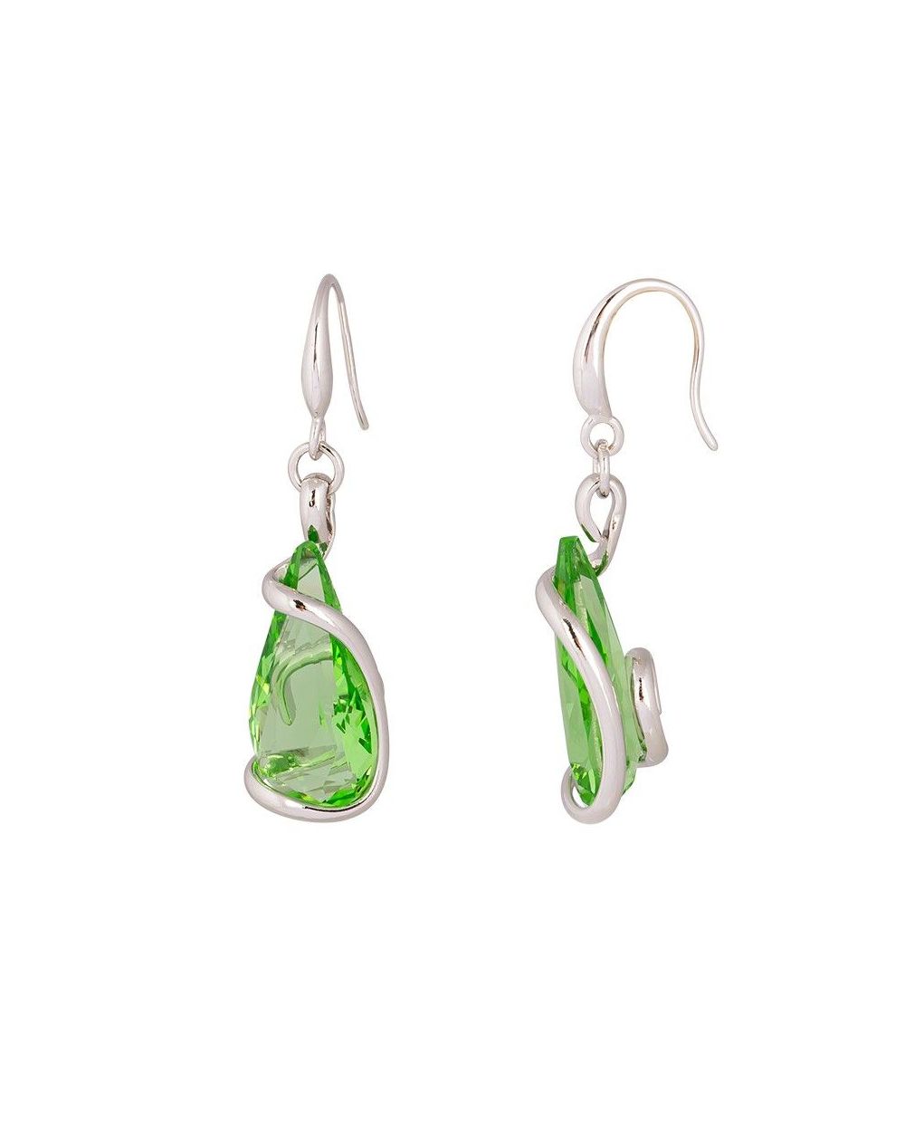 Boucles d'oreilles Andrea Marazzini - Cristal Swarovski Florence Peridot Courtes