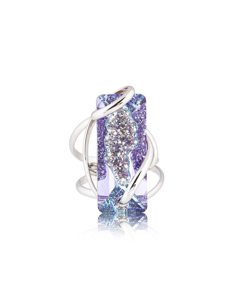 Ring Marazzini Swarovski Kristal Ovaal Licht Turkoois