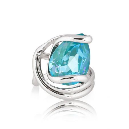 Ring Marazzini Swarovski Kristal Ovaal Licht Turkoois