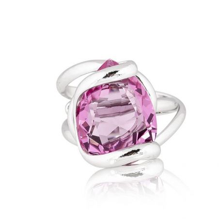 Ring Marazzini Swarovski Kristal Ovaal Licht Turkoois