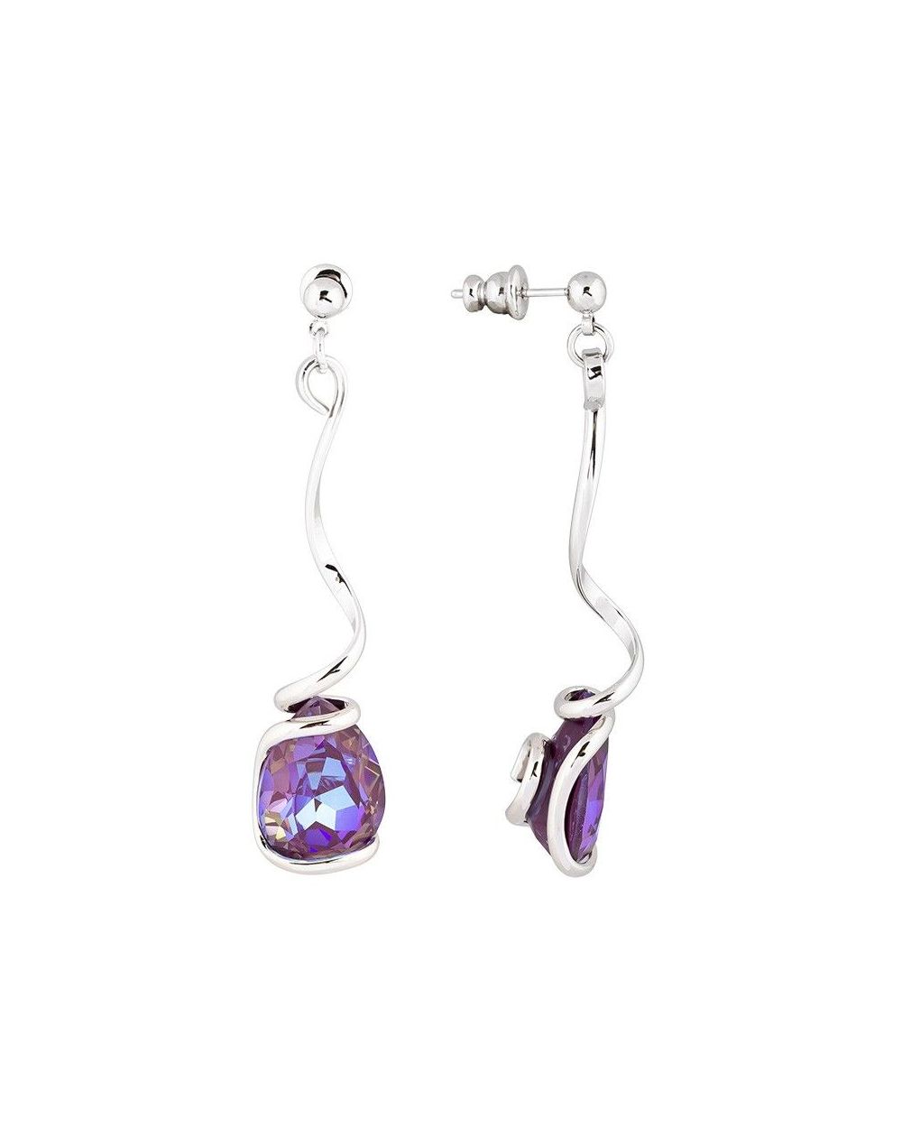 Boucles d'oreilles Andrea Marazzini - Cristal Swarovski Laguna Delite Longues