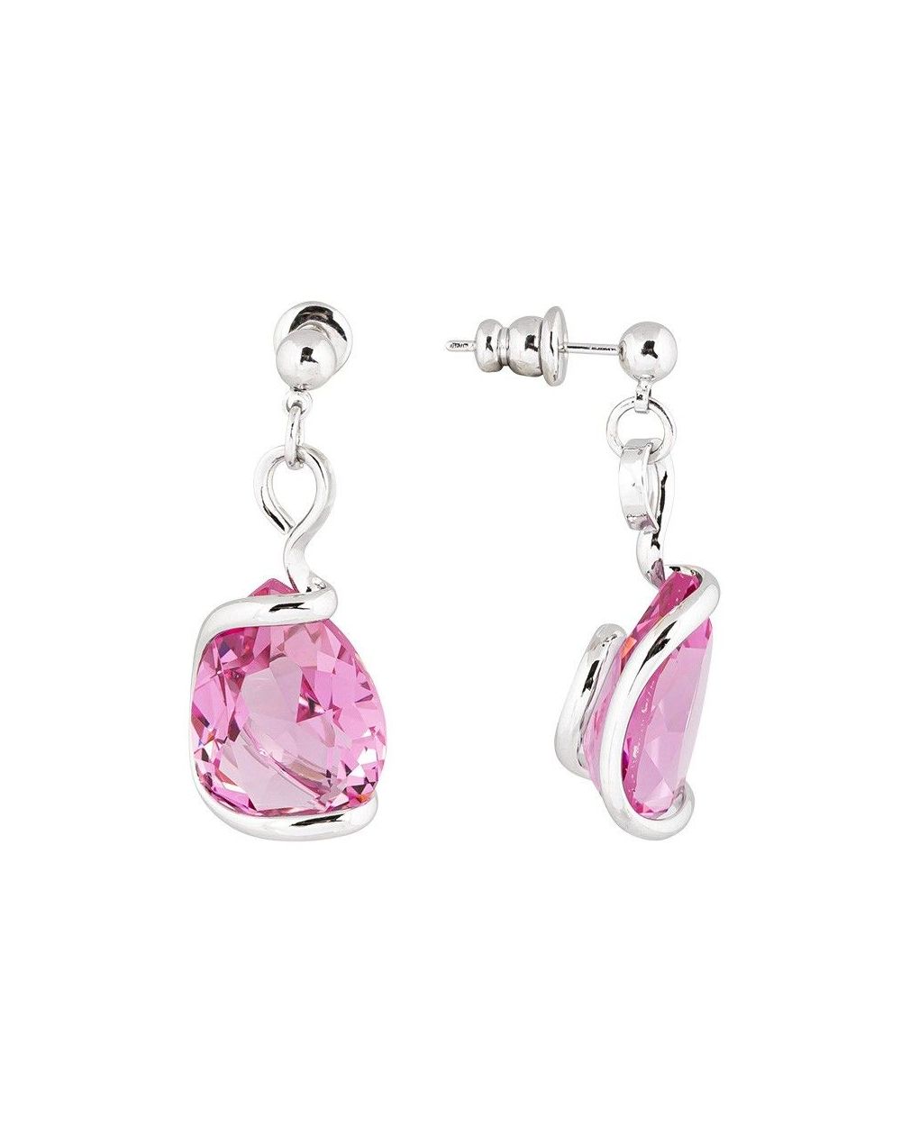 Boucles d'oreilles Andrea Marazzini - Cristal Swarovski Candy Fuchsia Courtes