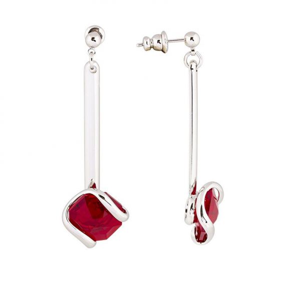 Boucles d'oreilles Andrea Marazzini - Cristal Swarovski Octagon Siam Deco
