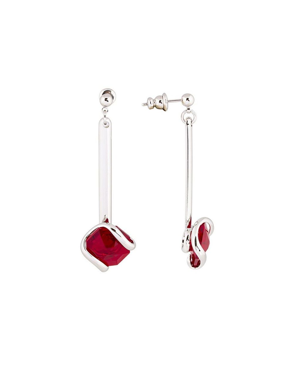 Boucles d'oreilles Andrea Marazzini - Cristal Swarovski Octagon Siam Deco