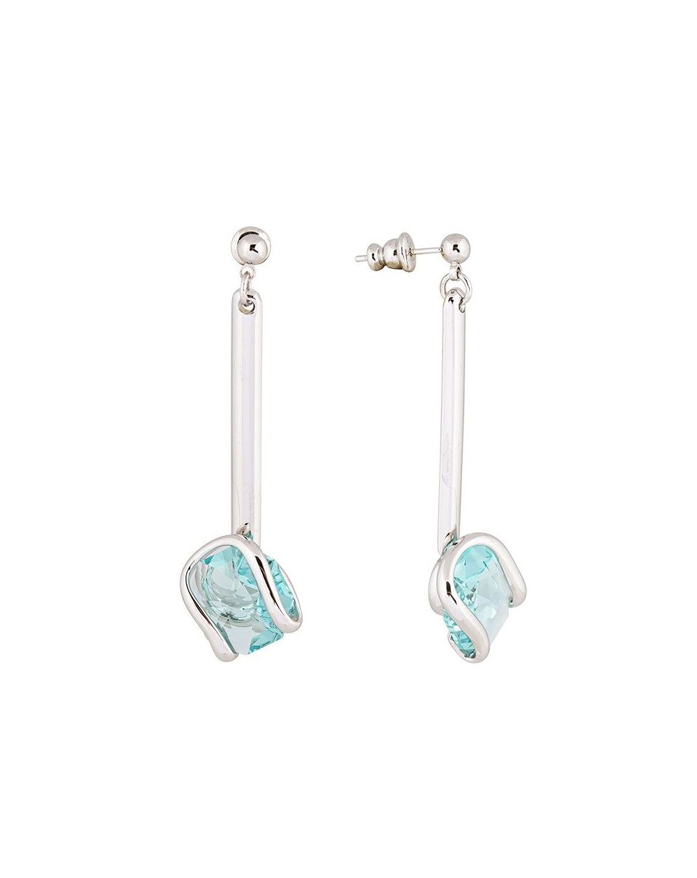 Boucles d'oreilles Andrea Marazzini - Cristal Swarovski Octagon Antique Green Deco