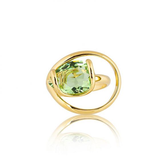 Andrea Marazzini - Bague cristal Swarovski Pear Peridot