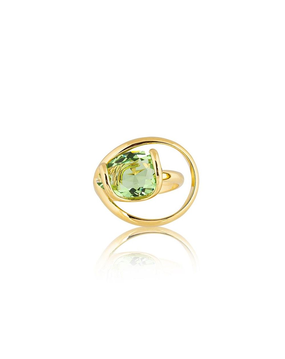 Andrea Marazzini - Bague cristal Swarovski Pear Peridot