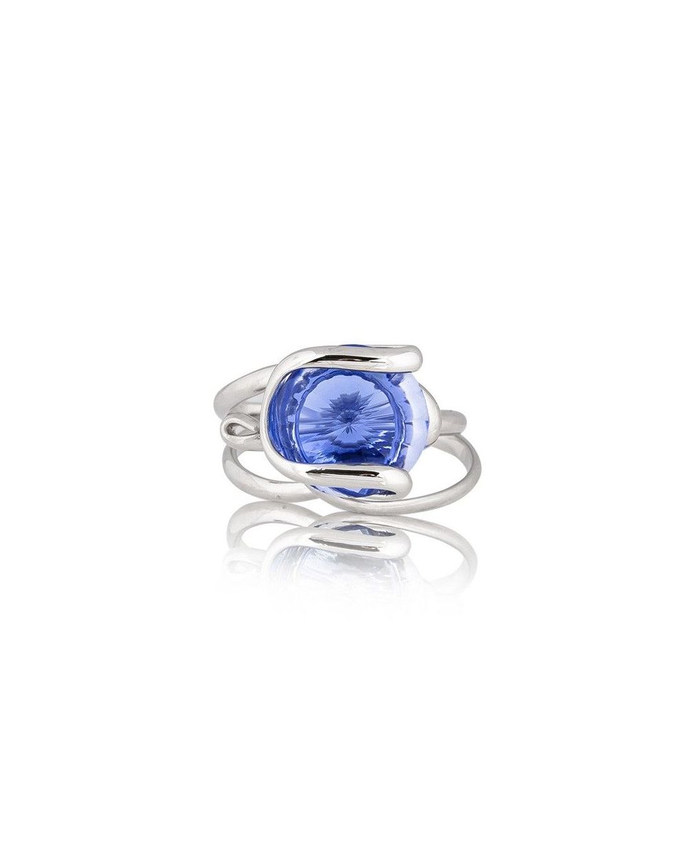 Andrea Marazzini - Bague cristal Swarovski Octagon Majestic Blue