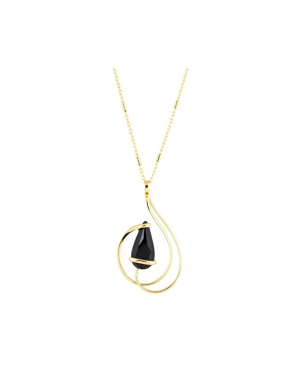 Marazzini ovale Swarovski kristal ketting Fuschia Doppio Cerchio