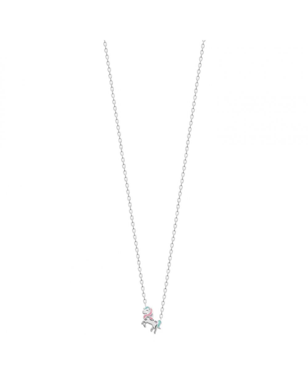Collier licorne argent rhodié