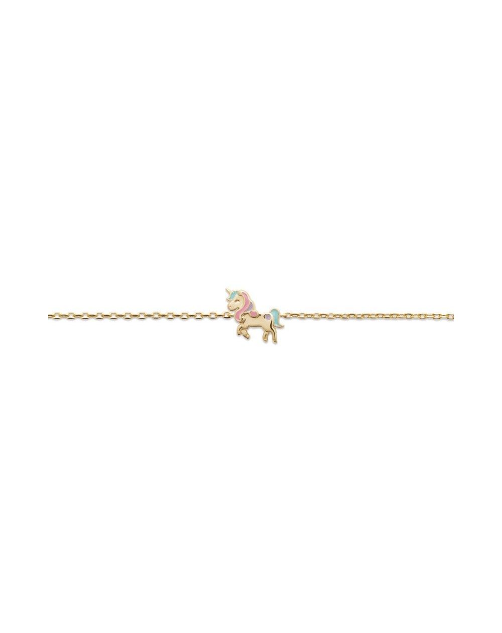 Bracelet licorne doré