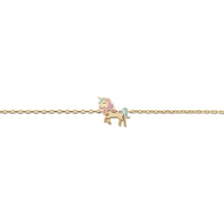Bracelet licorne doré