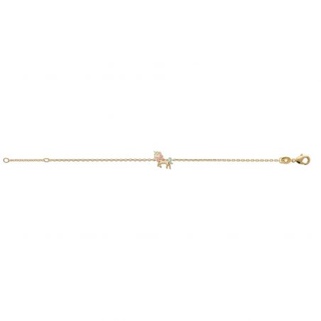 Bracelet licorne doré