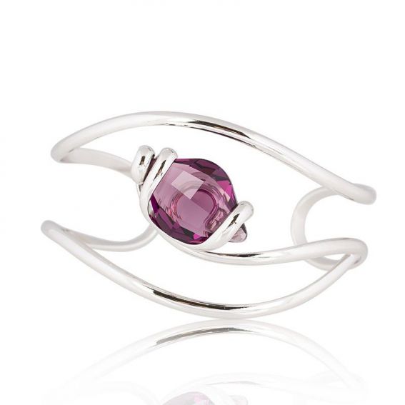 Andrea Marazzini bijoux - Bracelet cristal Swarovski Lemon Amethist BR6