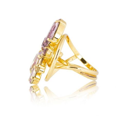 Ring Marazzini Swarovski Kristal Ovaal Licht Turkoois