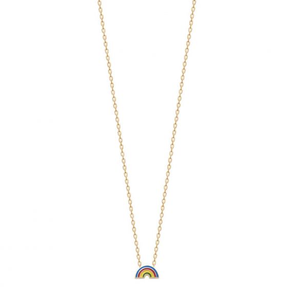 Collier arc-en-ciel doré
