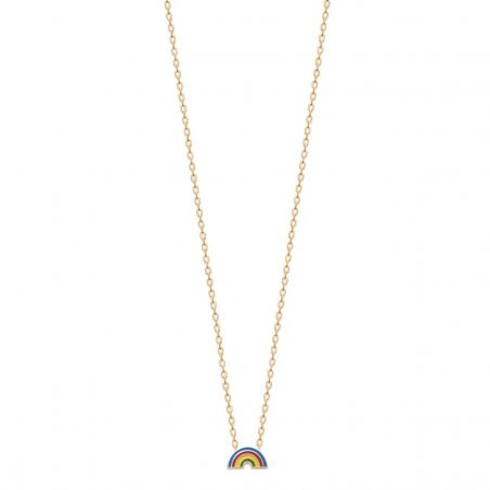 Collier arc-en-ciel doré