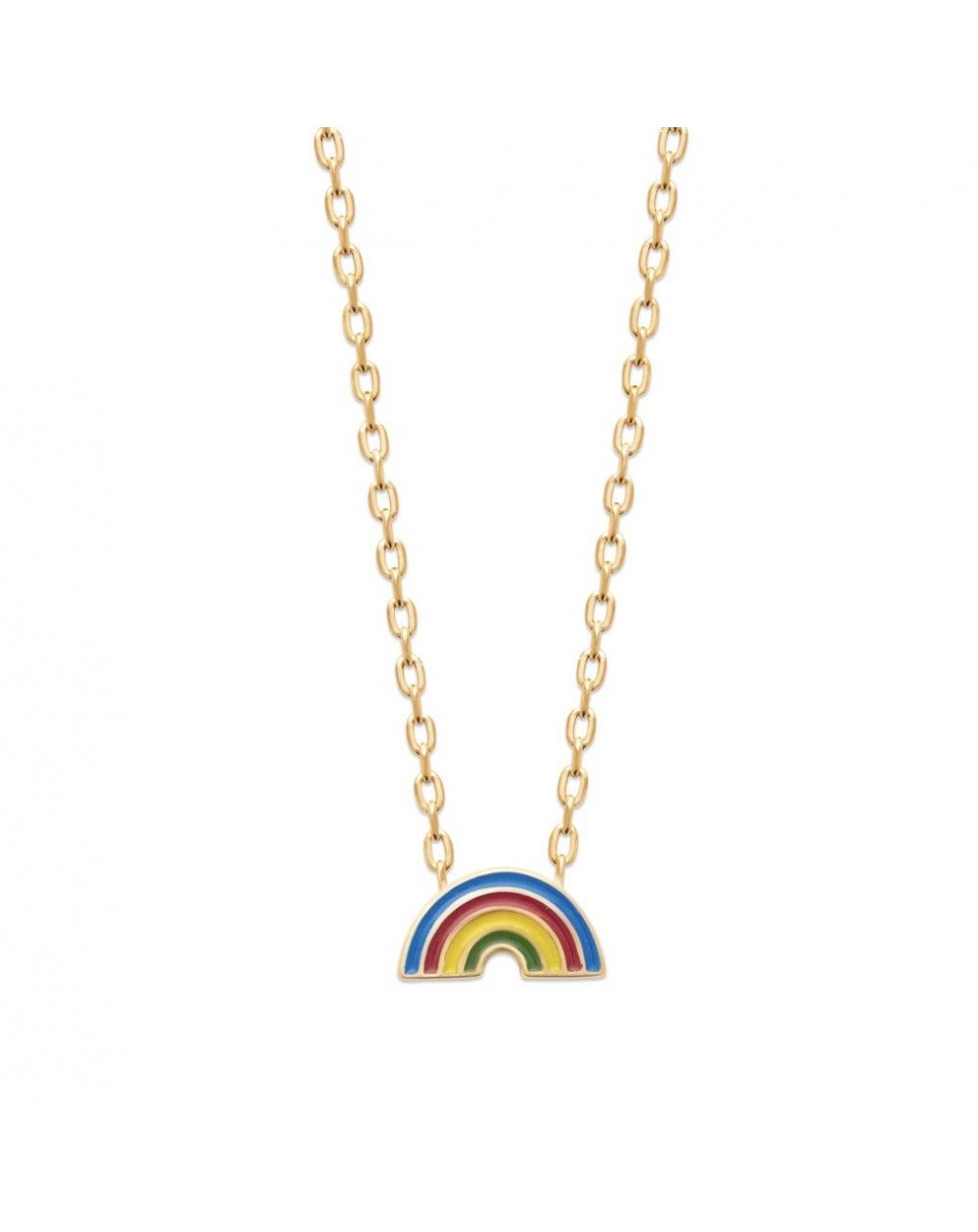 Collier arc-en-ciel doré