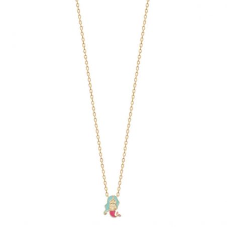 Collier sirène doré