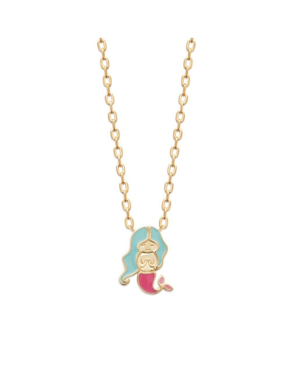 Collier sirène doré